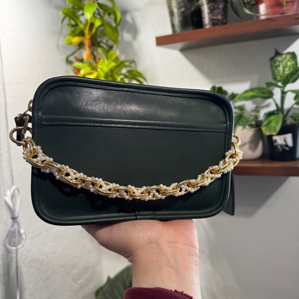 Elegant Gold & Pearl Chain Handbag Strap Extender  Decorative Bag Charm chain